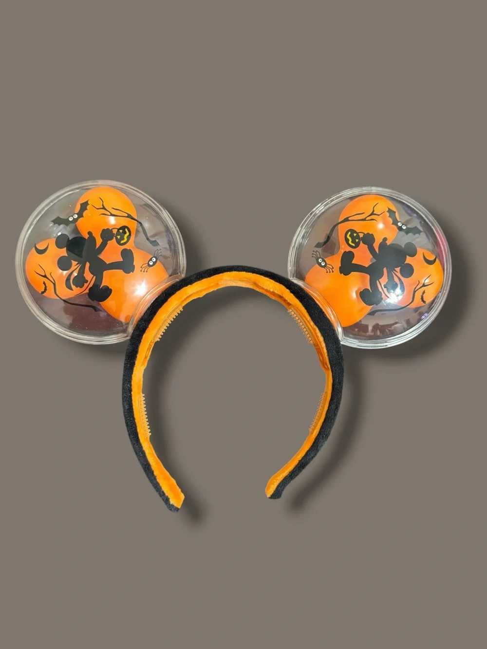 Disney Parks Halloween Light Up Minnie Ears Headband Mickey Pumpkin Glow Ears